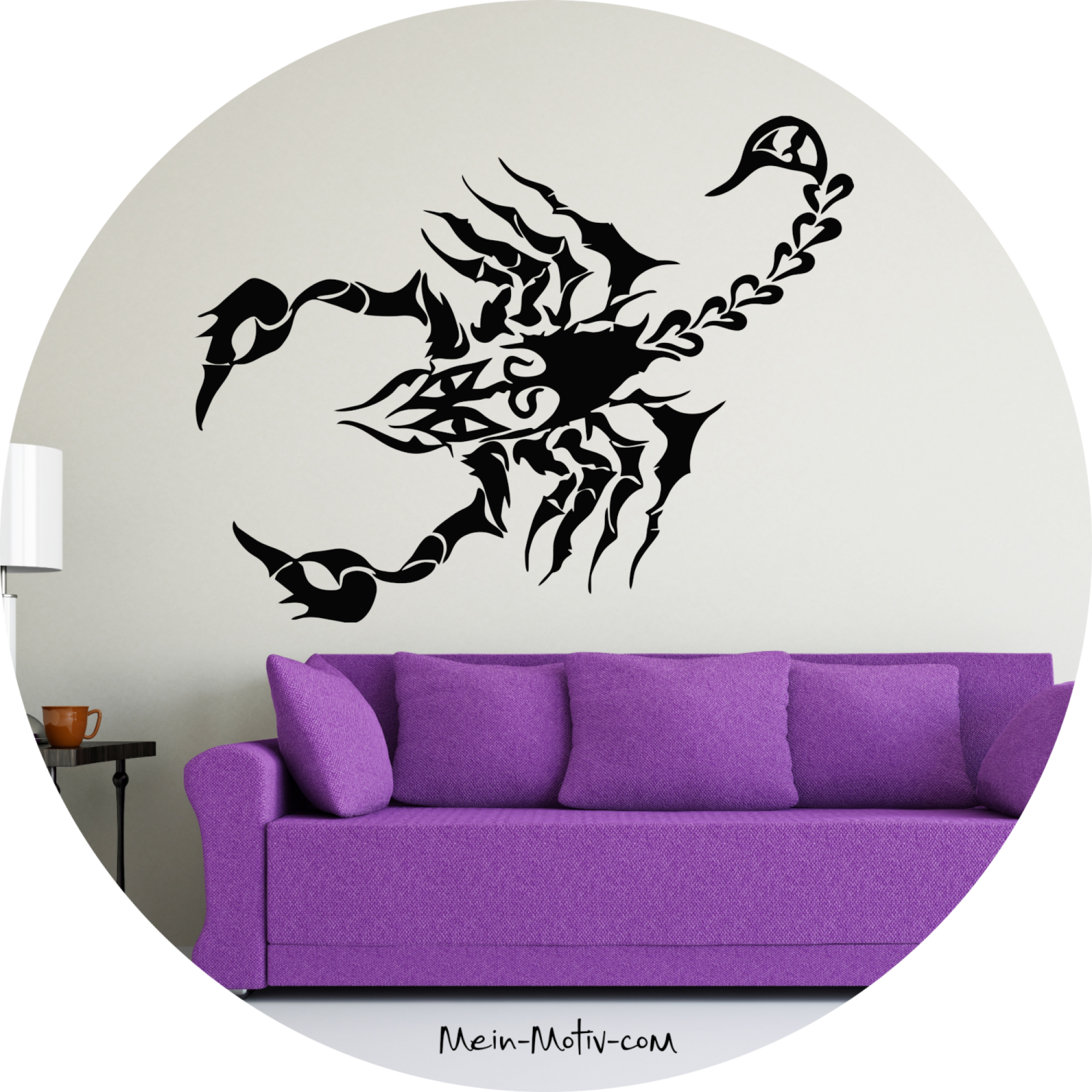 Wandtattoo 18003 Tribal Skorpion